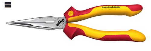 德國威漢電子絕緣長平頭鉗